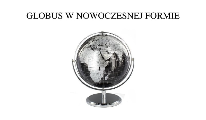 Nowoczesny globus na biurko